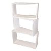 Trittico in legno Decapato Bianco