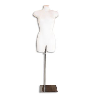 Torso donna bianco con base