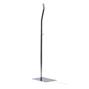 Base per torso in metallo cromato