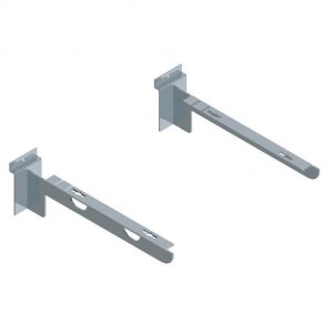 Coppia Staffe L. 29 x piani in legno